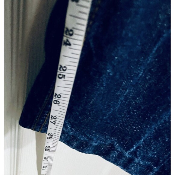 DICKIES Jeans Ladies Sz34 Relaxed Fit Ripped Dark Wash 28in Inseam 38In Outseam - Picture 8 of 11